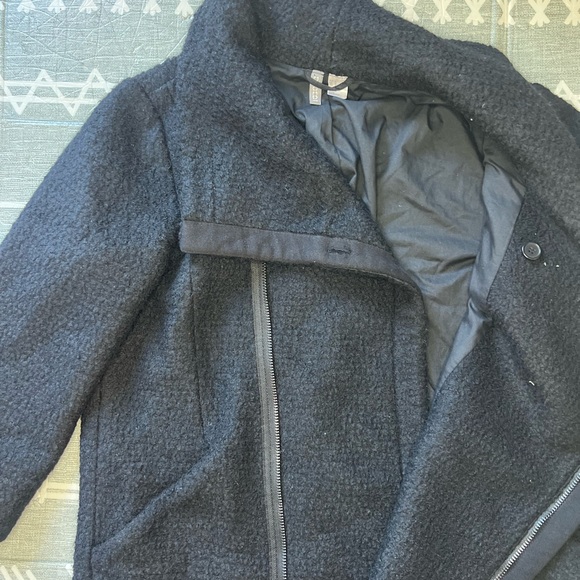 H&M Black Men's Coat, Size M - Picture 4 of 5